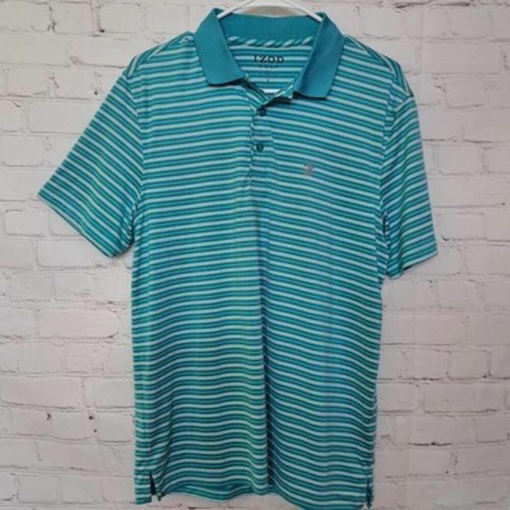 Izod Golf Men's Striped Stretch Polo Shirt Size Small